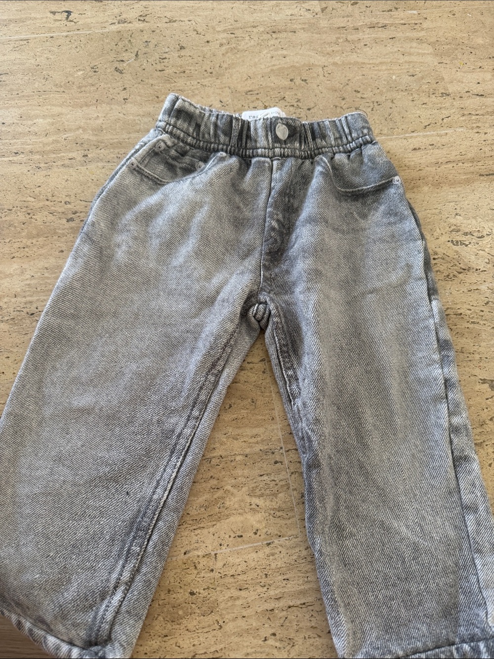 rag & bone Kids Grey Elastic Waist Denim Jeans 2Y